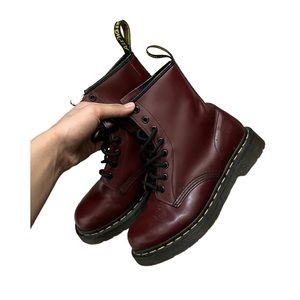 Burgundy Doc Martens